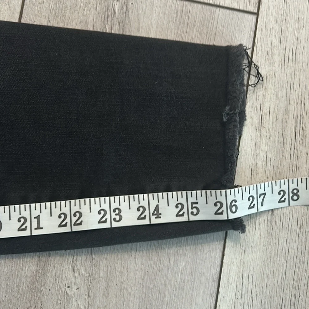 Abercrombie high rise super skinny ankle jeans in black size 28